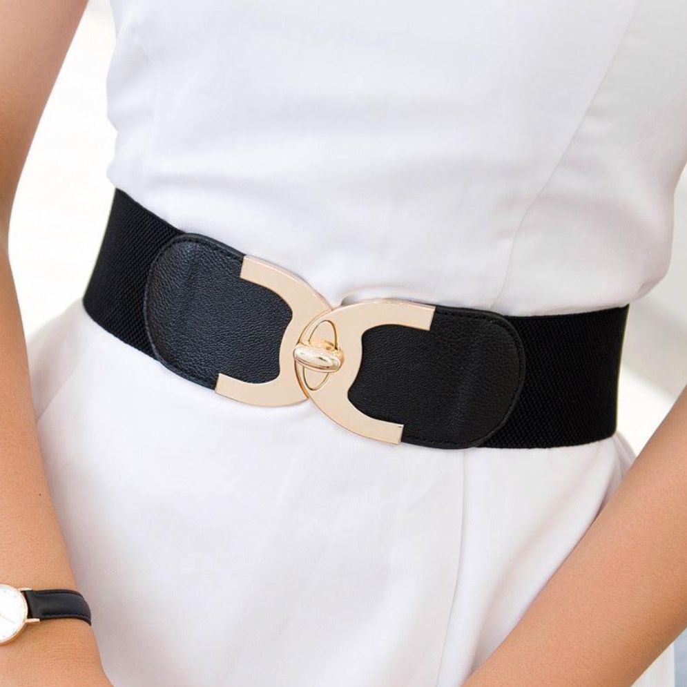 Ceinture Large et Élastique Taille Haute Modèle Anita - La Ceinturerie
