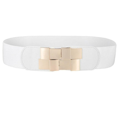 Ceinture Large Élastique Taille Haute Modèle Fubakki Blanche