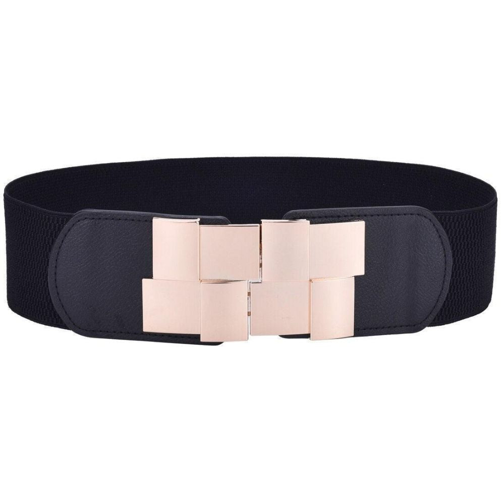 Ceinture Large Élastique Taille Haute Modèle Fubakki Noire