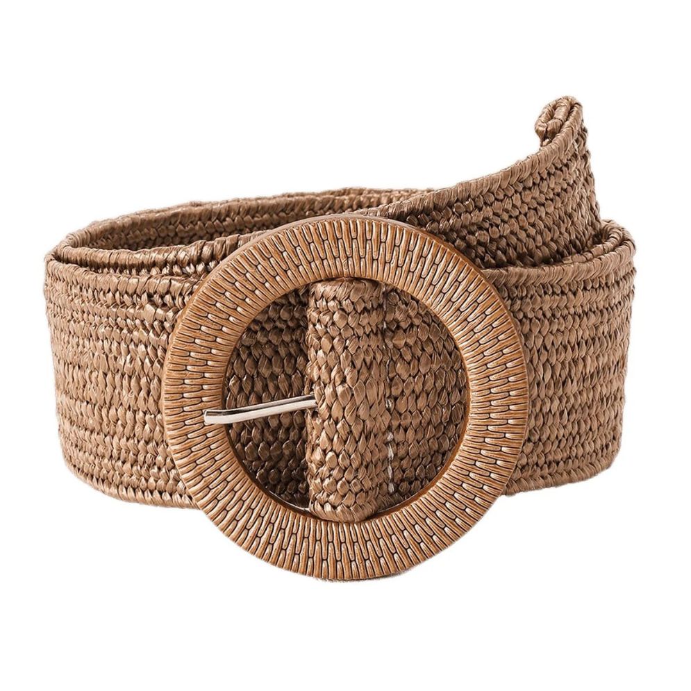 Ceinture Large en Raphia Modèle Thanusa - La Ceinturerie