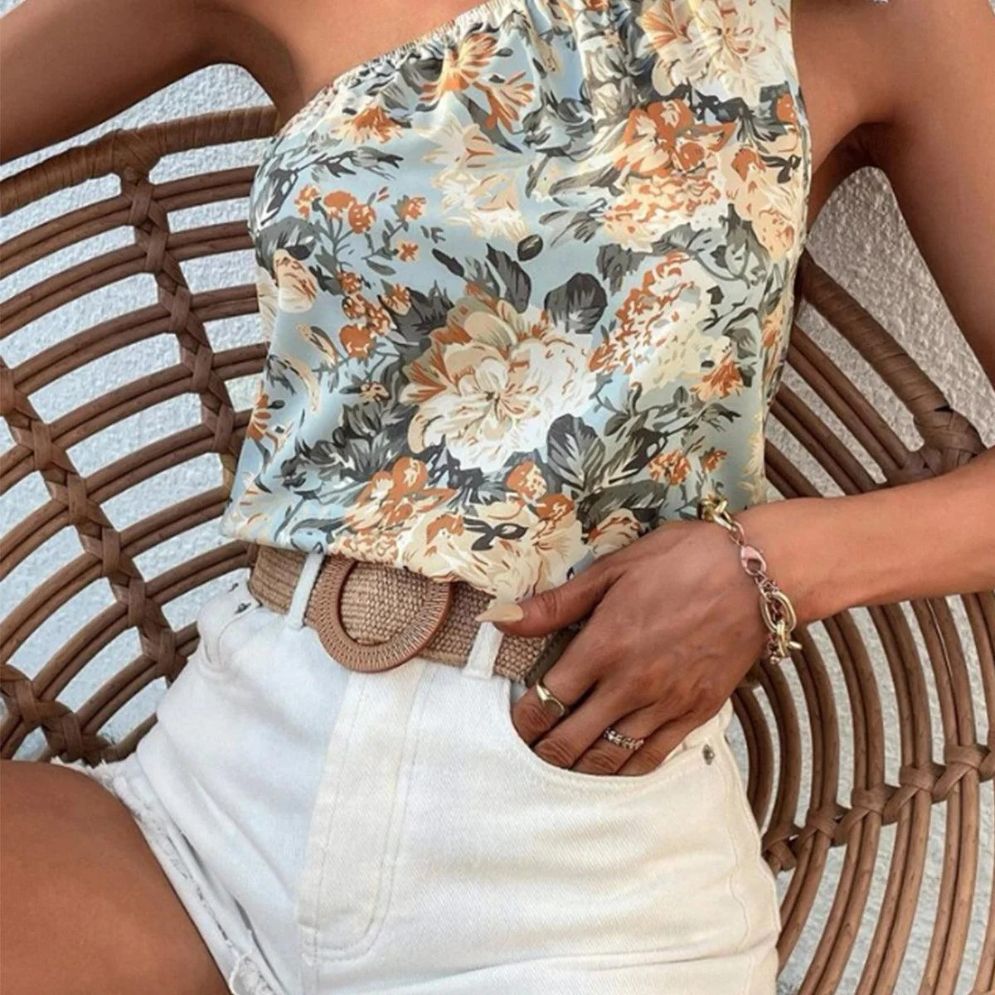 Ceinture Large en Raphia Modèle Thanusa portée - La Ceinturerie