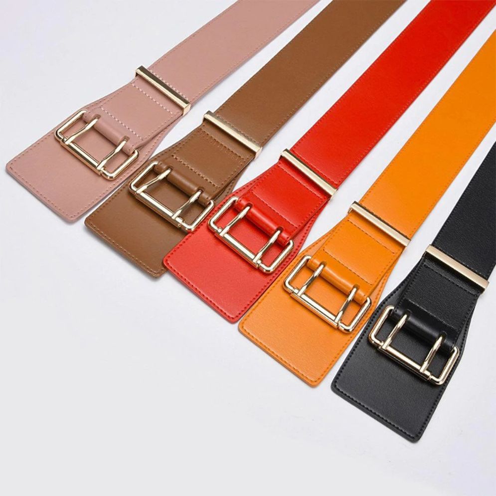 Ceinture Taille Haute Double Ardillon Modèle Tania - La Ceinturerie