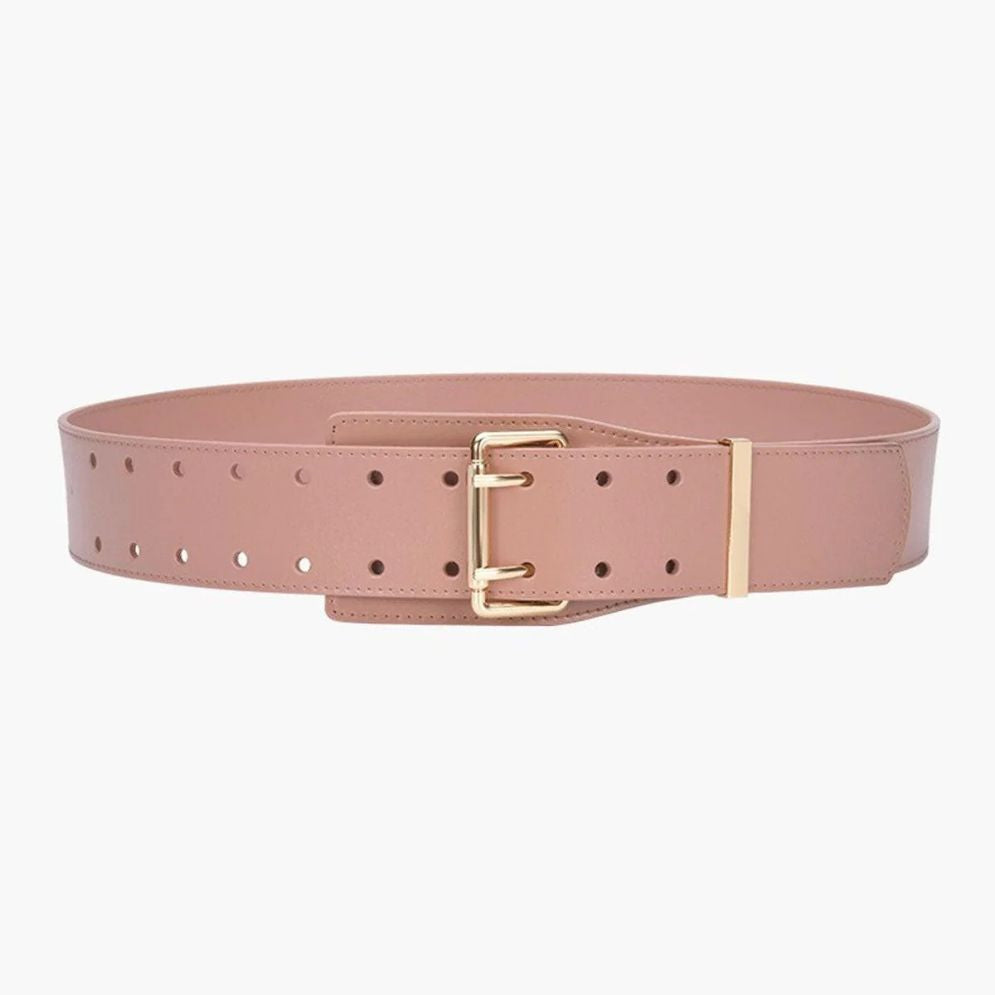 Ceinture Taille Haute Double Ardillon Modèle Tania - La Ceinturerie