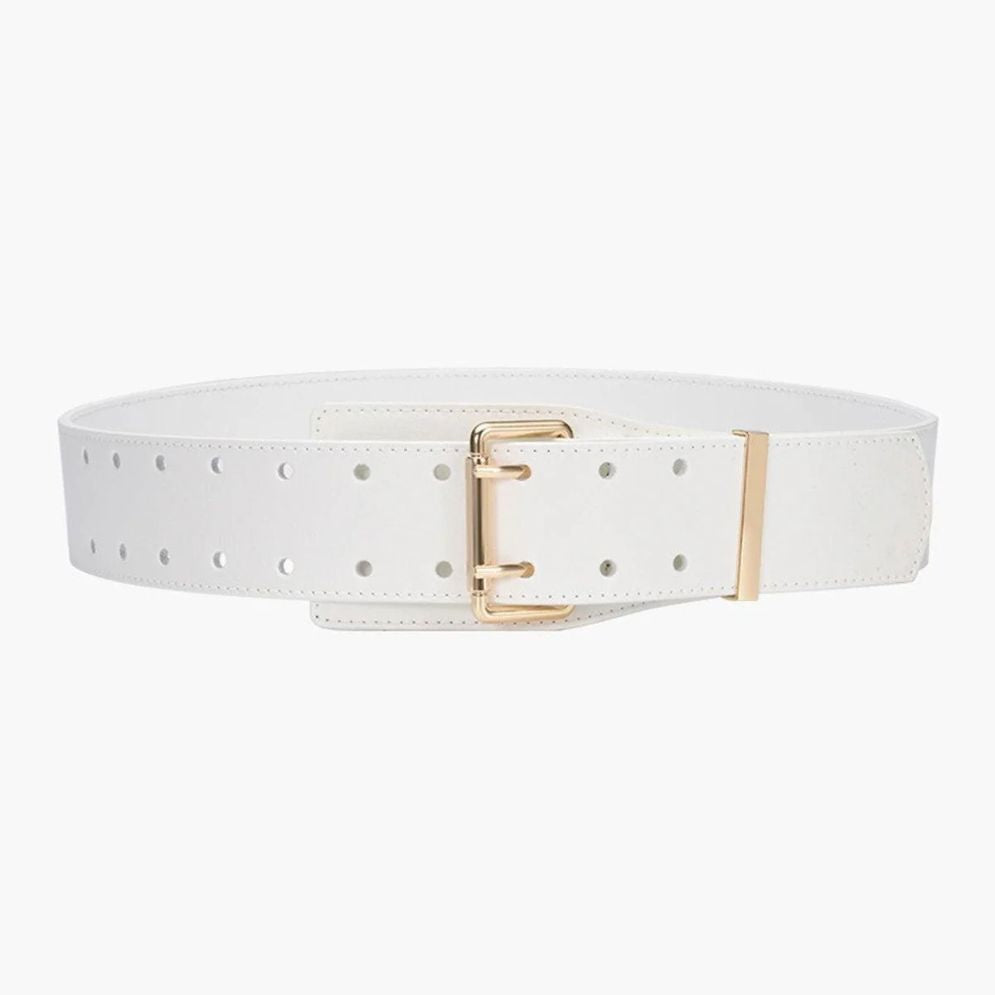 Ceinture Taille Haute Double Ardillon Modèle Tania - La Ceinturerie