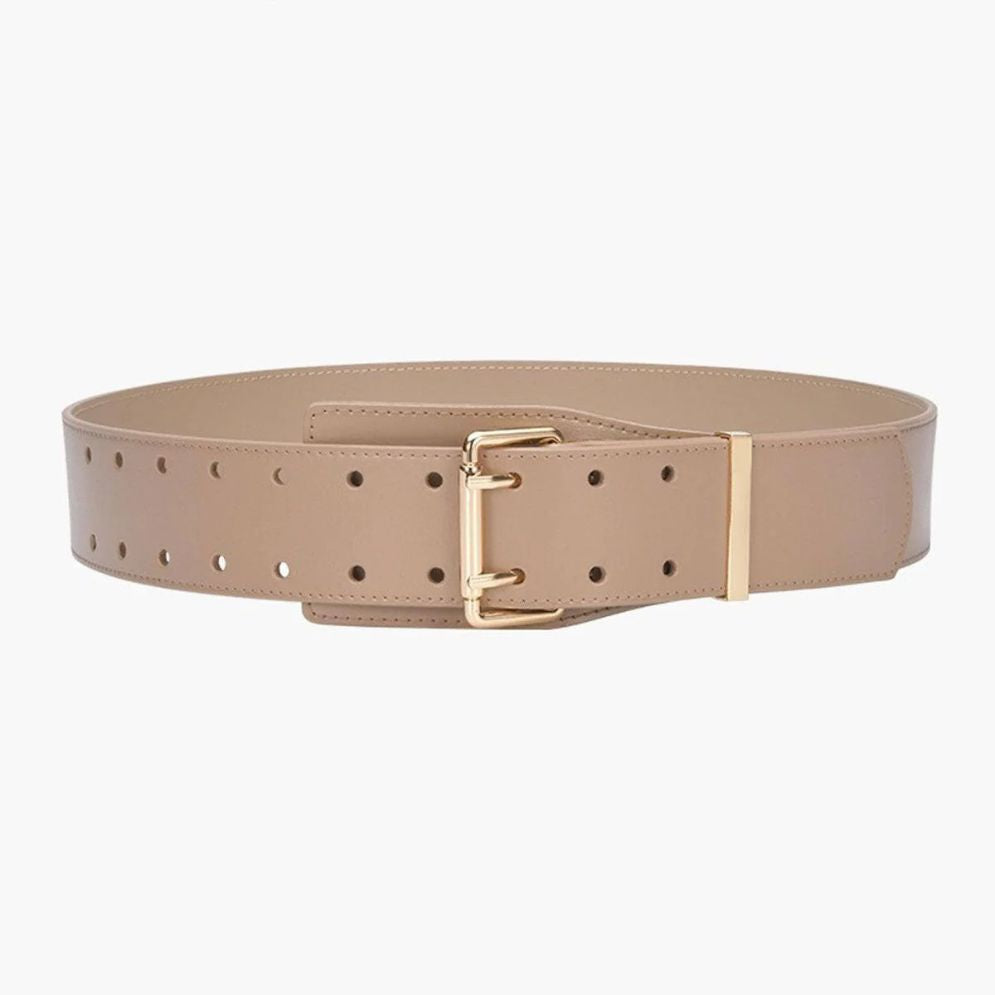 Ceinture Taille Haute Double Ardillon Modèle Tania - La Ceinturerie