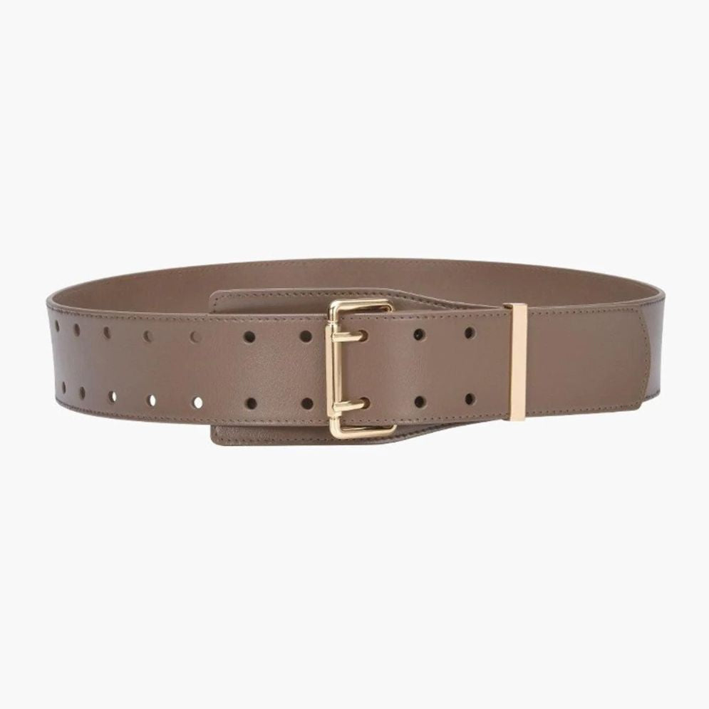 Ceinture Taille Haute Double Ardillon Modèle Tania - La Ceinturerie