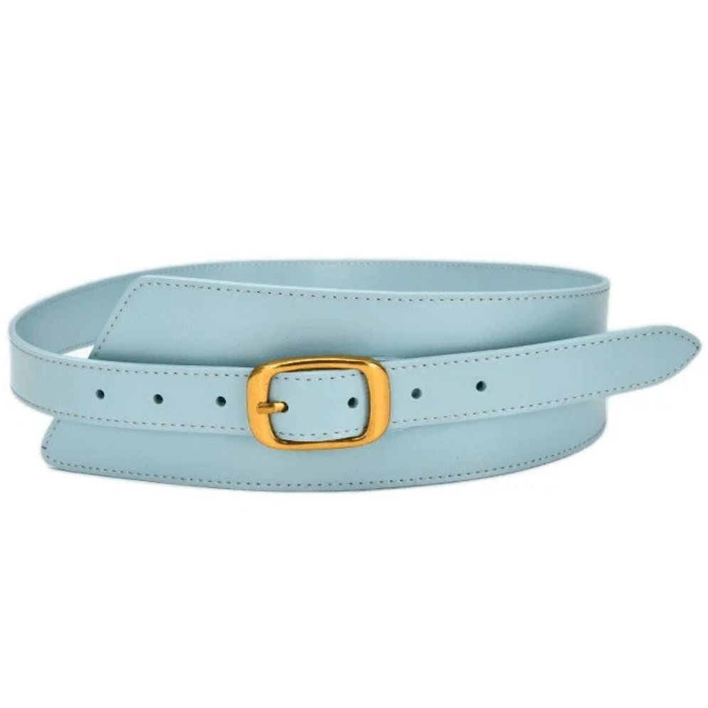 Ceinture Large Taille Haute pour Femme Modèle Munatia Bleu Ciel