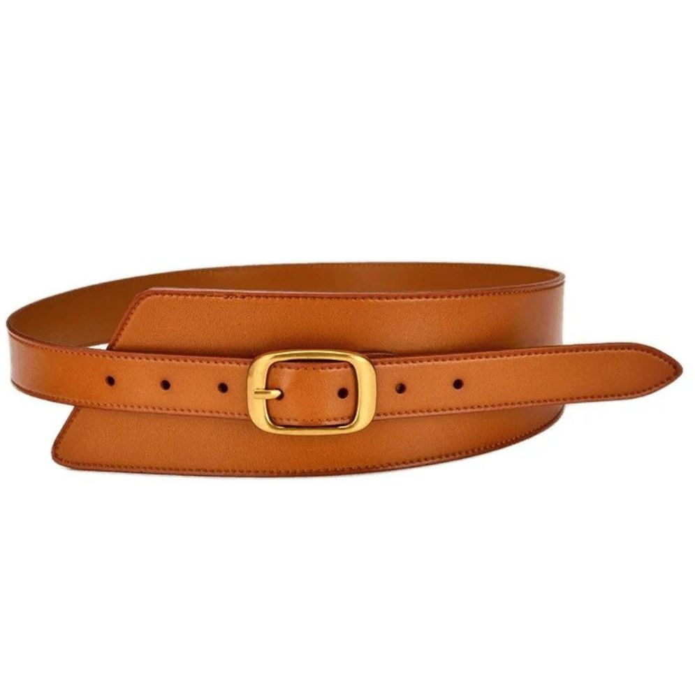 Ceinture Large Taille Haute pour Femme Modèle Munatia Camel
