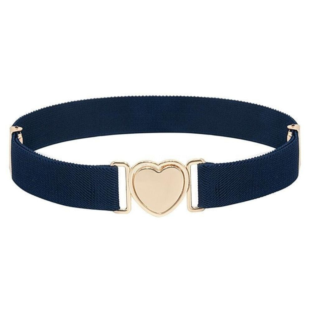 Ceinture Élastique à Attache Rapide en Forme de Coeur Fille Modèle Eulalie - La Ceinturerie