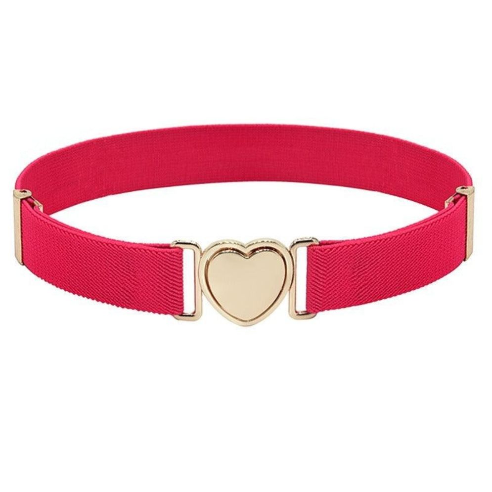 Ceinture Élastique à Attache Rapide en Forme de Coeur Fille Modèle Eulalie - La Ceinturerie