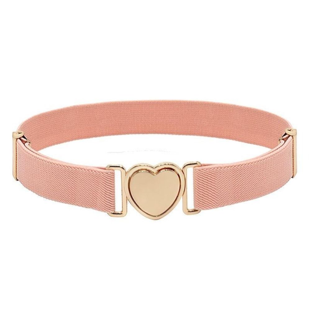 Ceinture Élastique à Attache Rapide en Forme de Coeur Fille Modèle Eulalie - La Ceinturerie