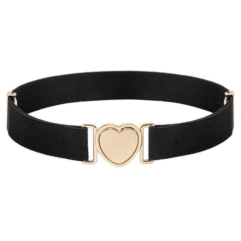 Ceinture Élastique à Attache Rapide en Forme de Coeur Fille Modèle Eulalie - La Ceinturerie