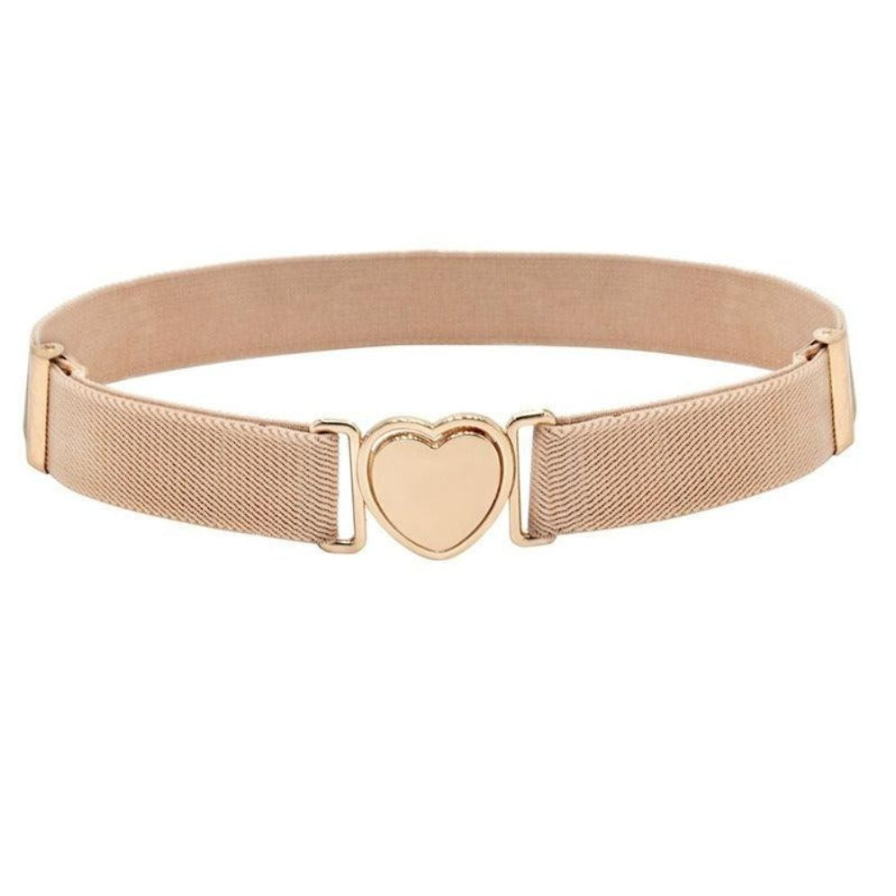Ceinture Élastique à Attache Rapide en Forme de Coeur Fille Modèle Eulalie - La Ceinturerie