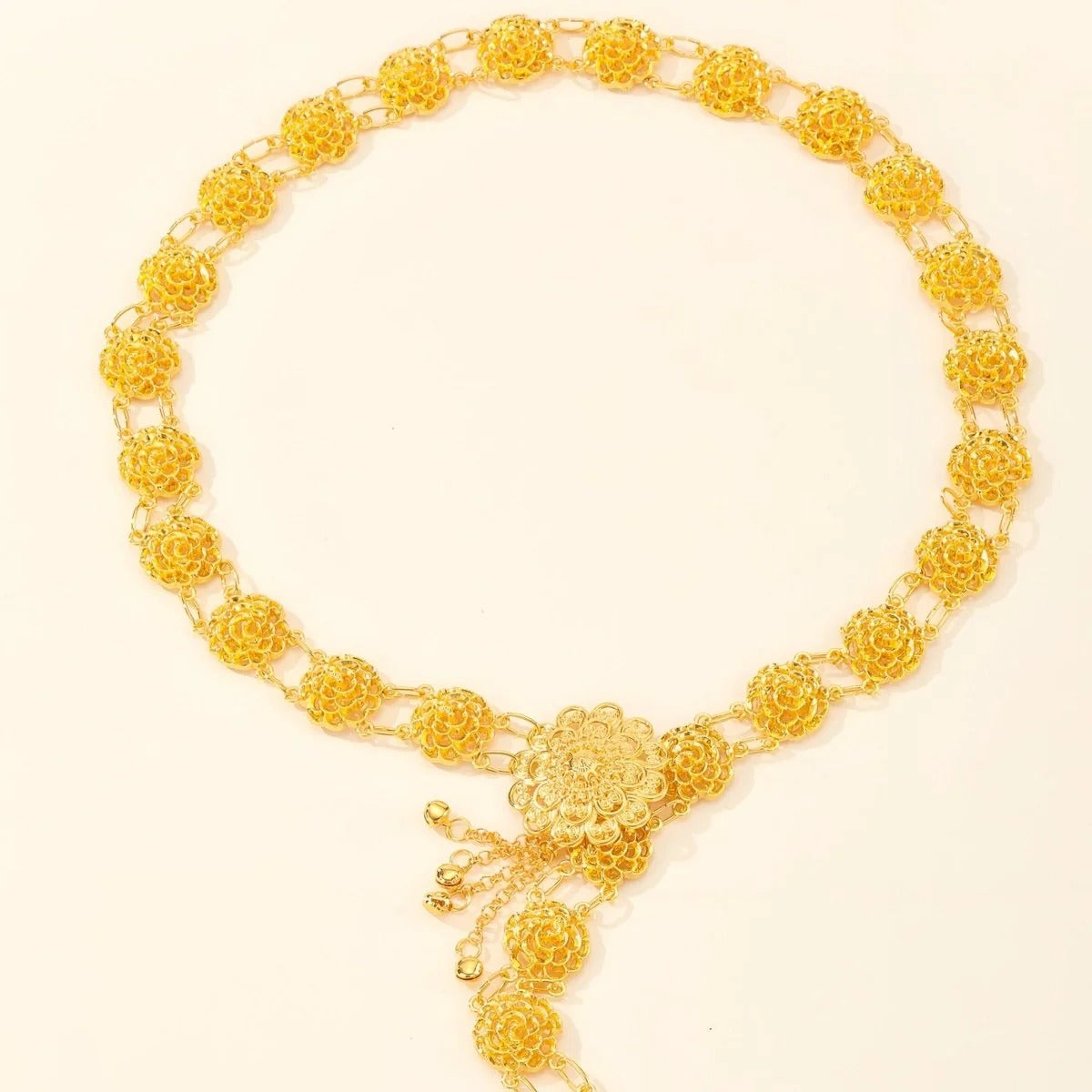 Ceinture Marocaine Designs Floraux Modèle Bikri - La Ceinturerie