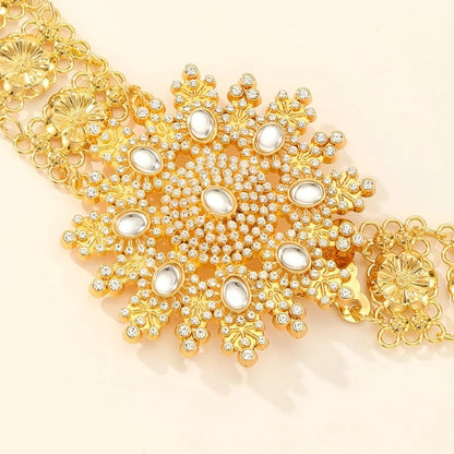 Ceinture Marocaine Incrustée de Strass Modèle Siqli - La Ceinturerie