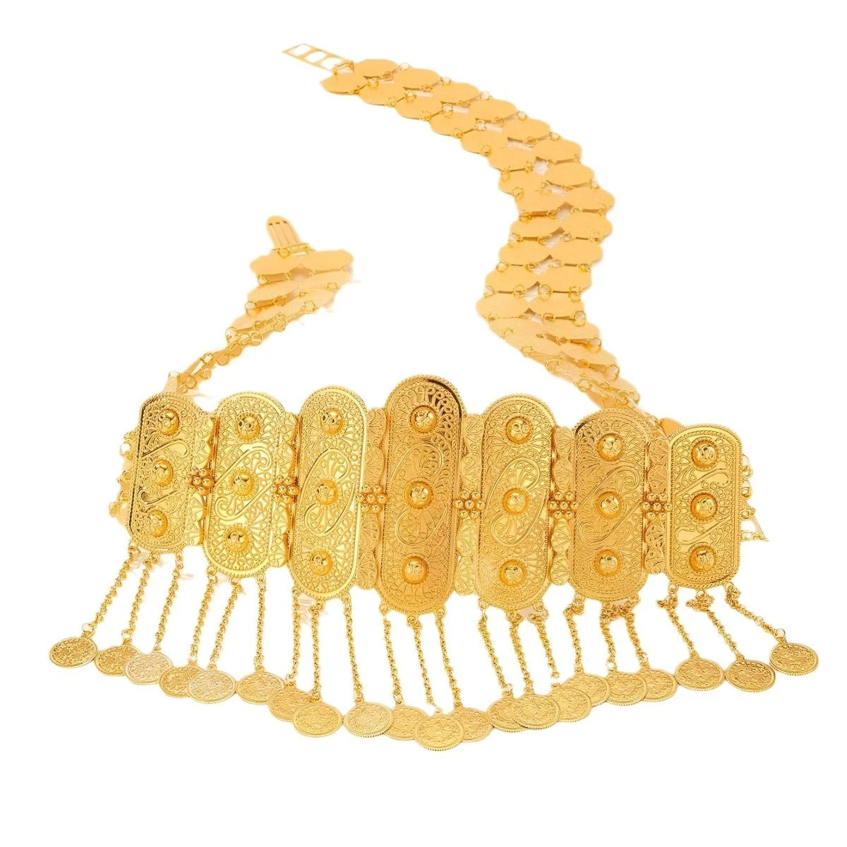 Ceinture Marocaine Motifs Médaillons Modèle Salma