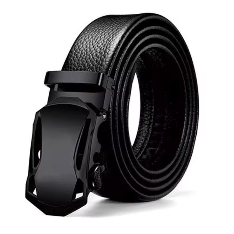 Ceinture Noire Garçon à Boucle Automatique Noire