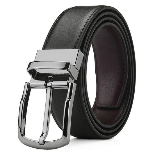 Ceinture Réversible 2 en 1 en Cuir Modèle Kaarel - La Ceinturerie


