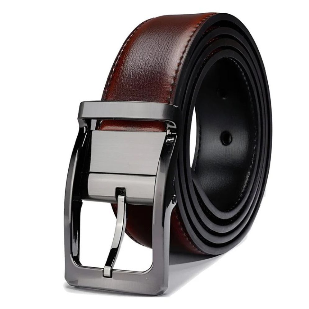 Ceinture Réversible 2 en 1 en Cuir Modèle Kaarel - La Ceinturerie
