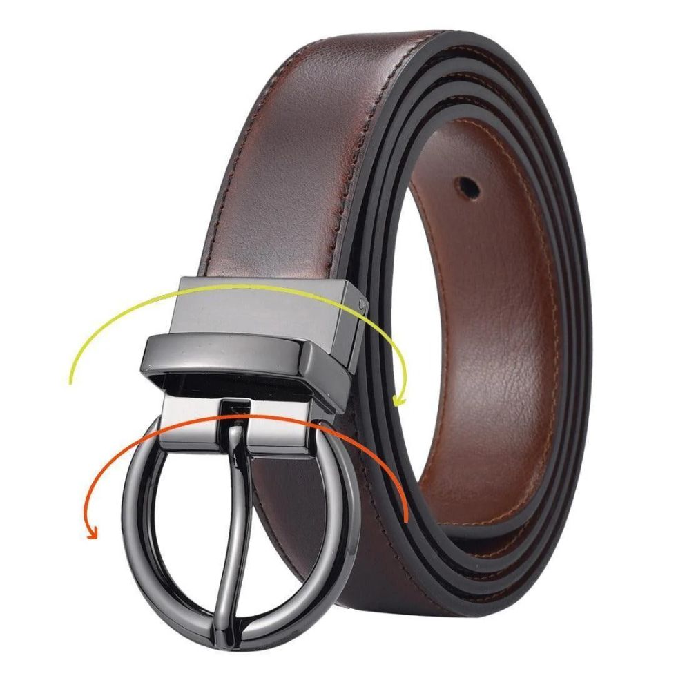 Ceinture Réversible 2 en 1 Cuir Femme Modèle Camille - La Ceinturerie