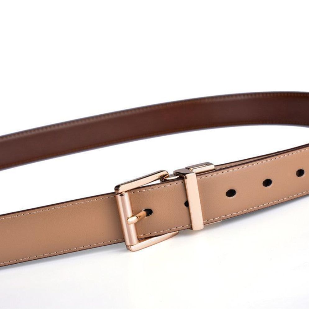 Ceinture Réversible Cuir 2 en 1 Femmes Modèle Romane - La Ceinturerie