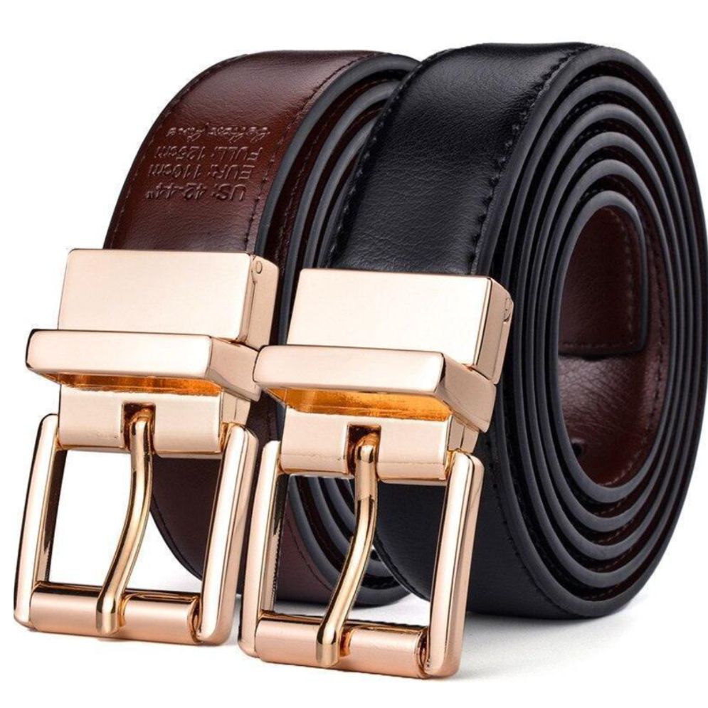 Ceinture Réversible Cuir 2 en 1 Femmes Modèle Romane - La Ceinturerie