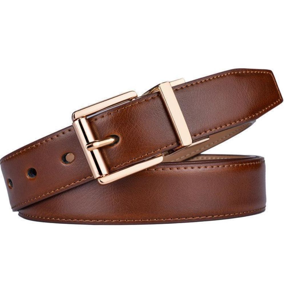 Ceinture Réversible Cuir 2 en 1 Femmes Modèle Romane - La Ceinturerie