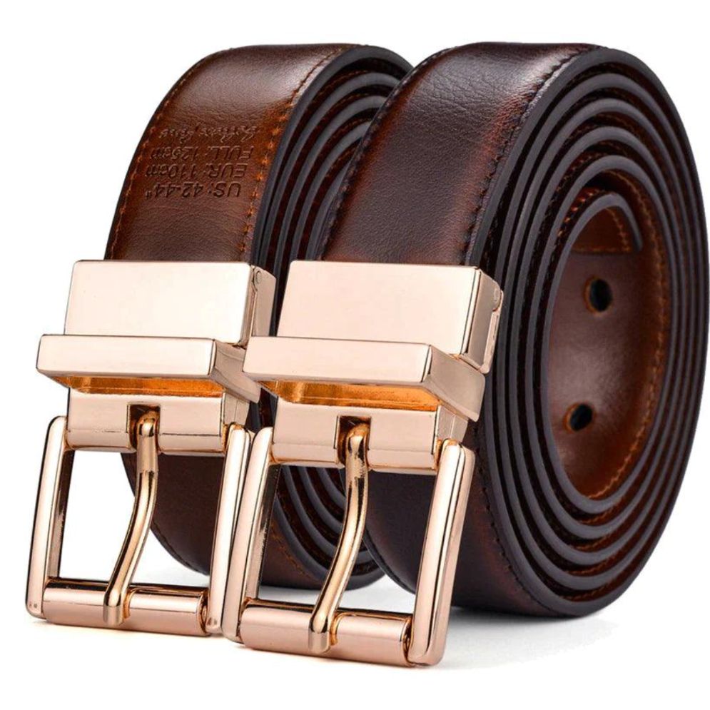 Ceinture Réversible Cuir 2 en 1 Femmes Modèle Romane - La Ceinturerie