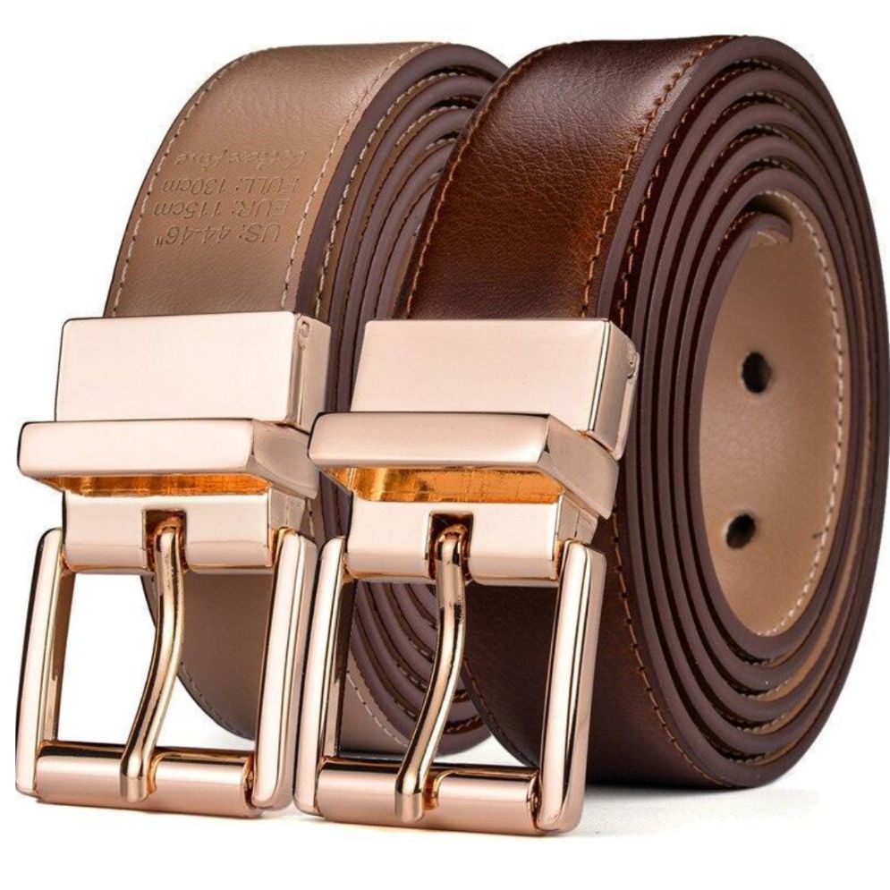 Ceinture Réversible Cuir 2 en 1 Femmes Modèle Romane - La Ceinturerie