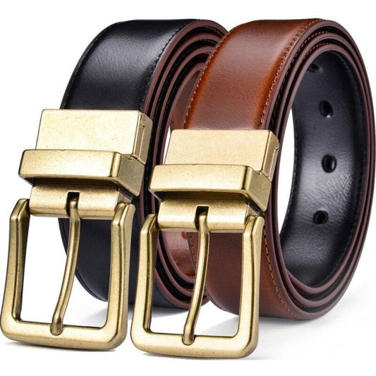 Ceinture Réversible Cuir 2 en 1 Homme Modèle Taskan - La Ceinturerie


