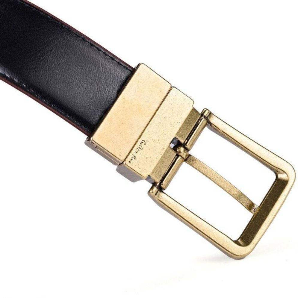 Ceinture Réversible Cuir 2 en 1 Homme Modèle Taskan - La Ceinturerie
