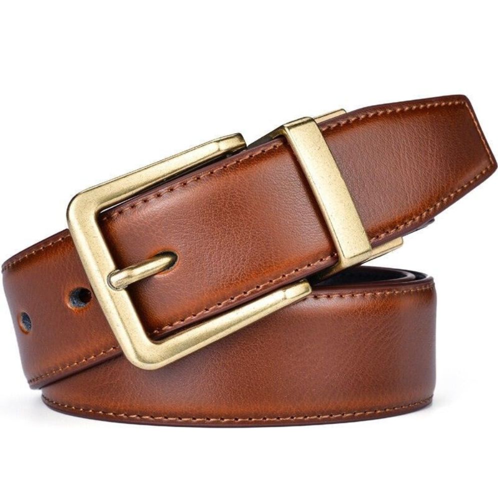 Ceinture Réversible Cuir 2 en 1 Homme Modèle Taskan - La Ceinturerie
