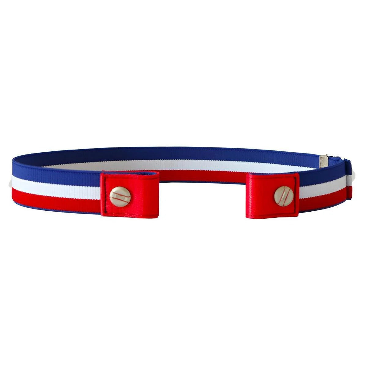 Ceinture Sans Boucle Élastique Bleue Blanc Rouge Modèle Xioma - La Ceinturerie