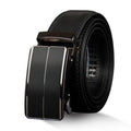 Ceinture Souple en Cuir Pleine Fleur Noire