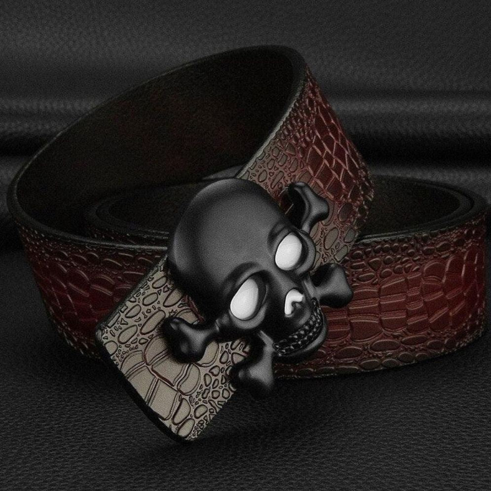 Ceinture Tête de Mort pour Femme Modèle Mumina - La Ceinturerie
