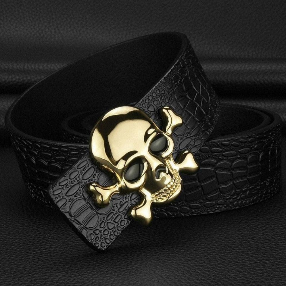 Ceinture Tête de Mort pour Femme Modèle Mumina - La Ceinturerie

