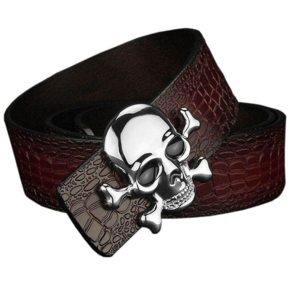 Ceinture Tête de Mort pour Femme Modèle Mumina - La Ceinturerie

