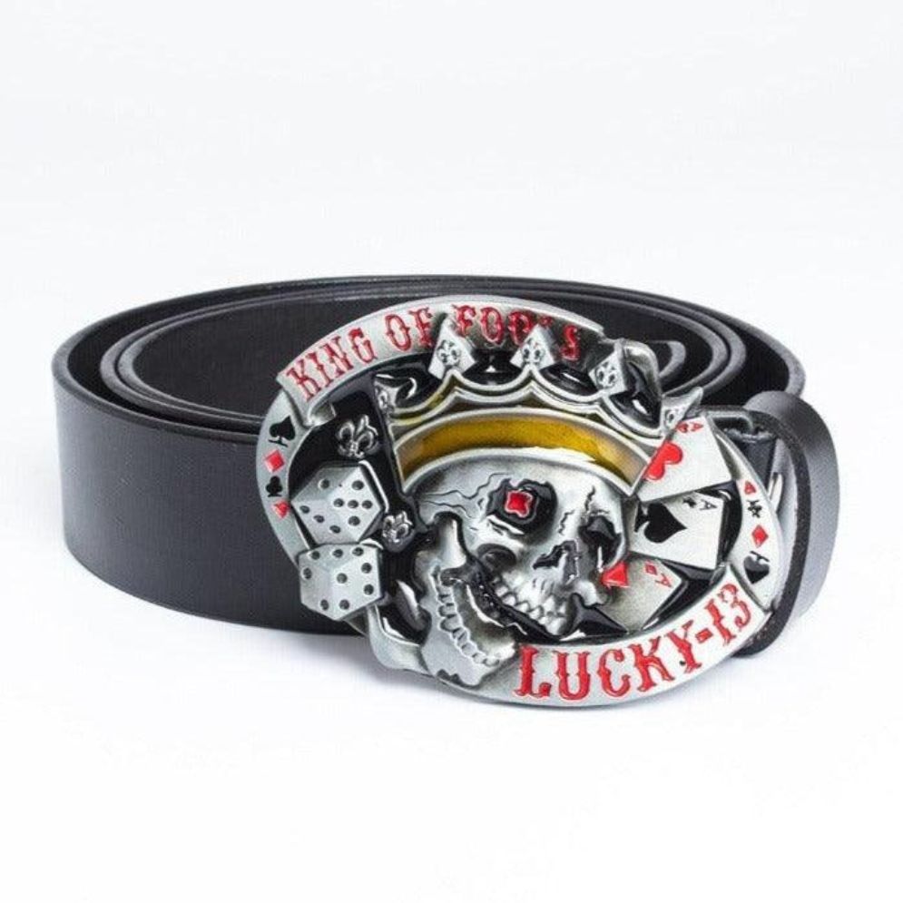 Ceinture Tête de Mort pour Homme Modèle Dhaul - La Ceinturerie