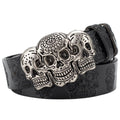 Ceinture Tête de Mort pour Homme Modèle Nash - La Ceinturerie

