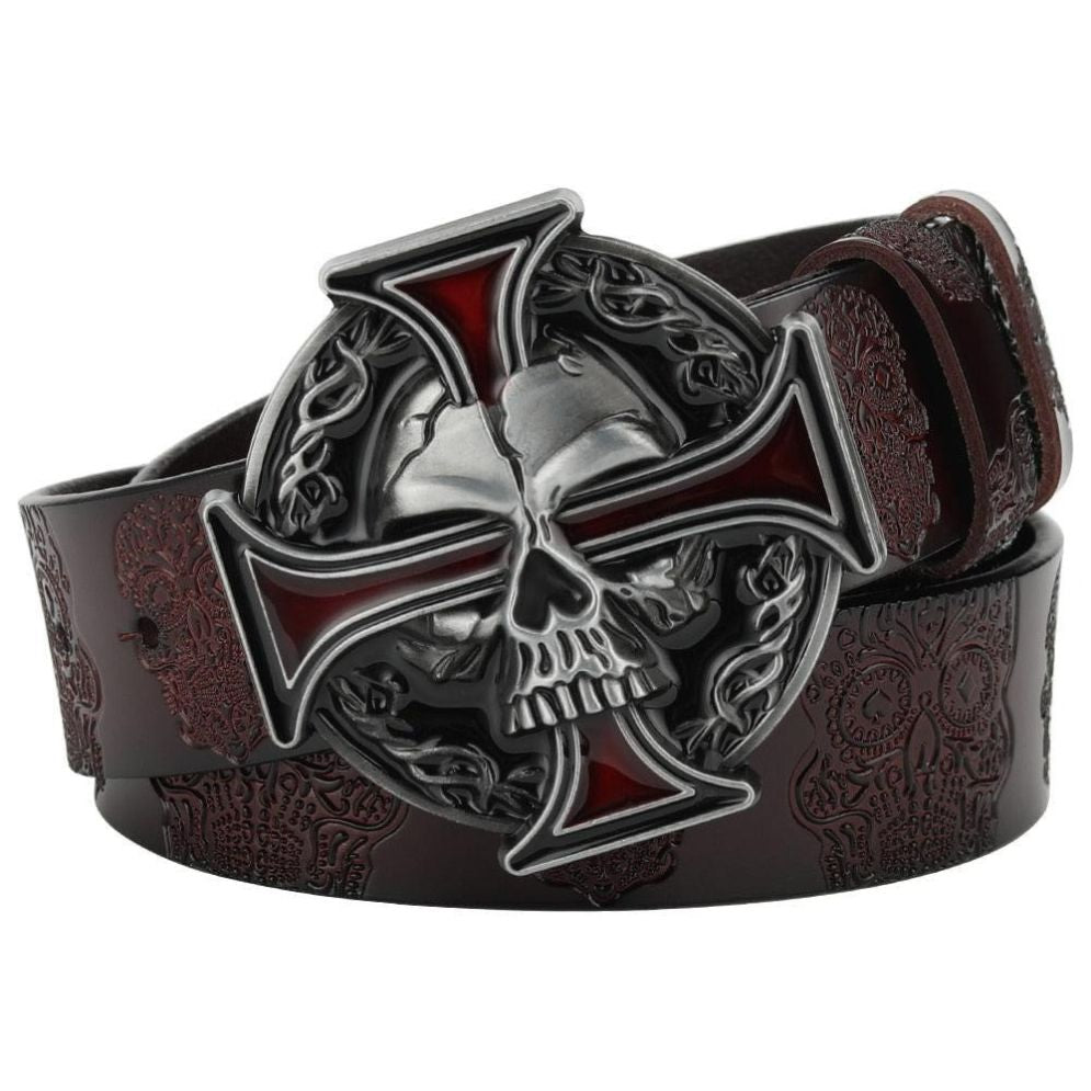 Ceinture Tête de Mort pour Homme Modèle Balsam - La Ceinturerie

