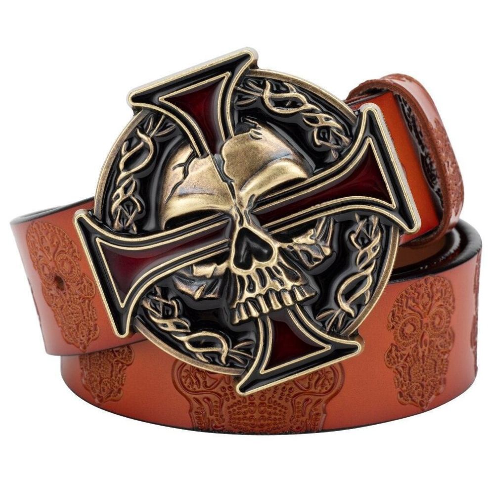 Ceinture Tête de Mort pour Homme Modèle Balsam - La Ceinturerie
