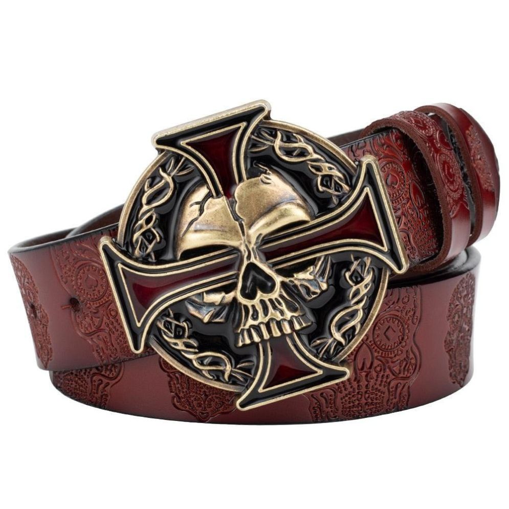 Ceinture Tête de Mort pour Homme Modèle Balsam - La Ceinturerie
