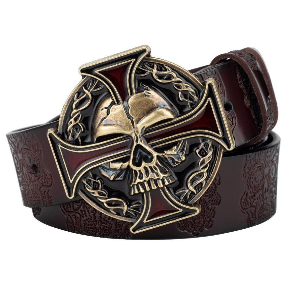 Ceinture Tête de Mort pour Homme Modèle Balsam - La Ceinturerie
