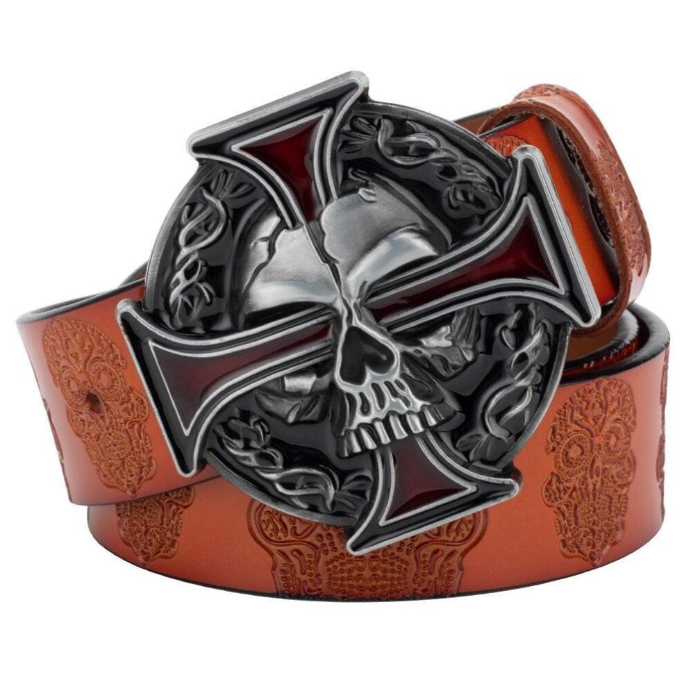 Ceinture Tête de Mort pour Homme Modèle Balsam - La Ceinturerie

