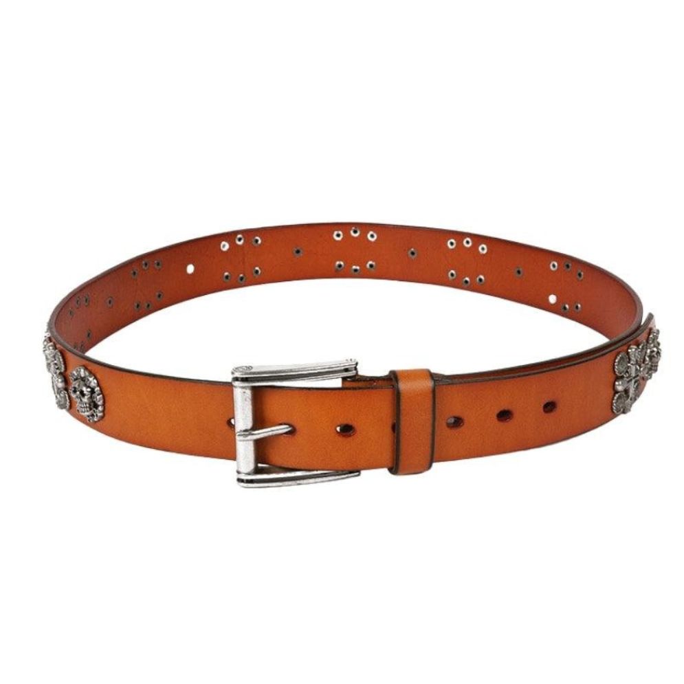 Ceinture Tête de Mort pour Homme Modèle Ernest - La Ceinturerie
