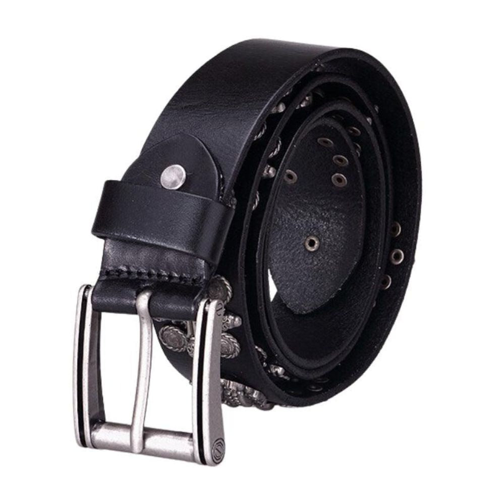 Ceinture Tête de Mort pour Homme Modèle Ernest - La Ceinturerie
