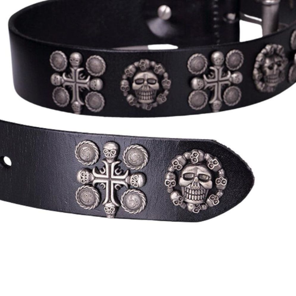 Ceinture Tête de Mort pour Homme Modèle Ernest - La Ceinturerie
