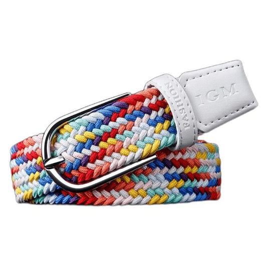 Ceinture Tressée Élastique pour Femme Modèle Telica - La Ceinturerie