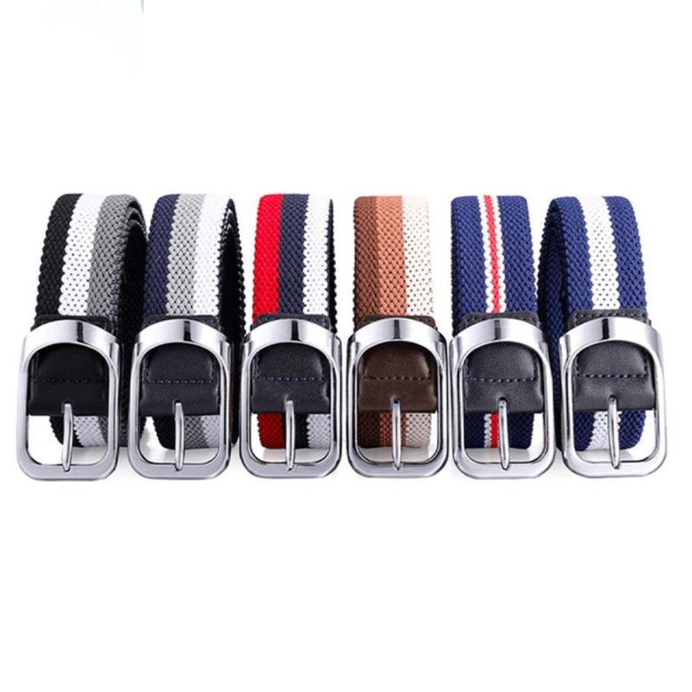 Ceinture Tressée Élastique pour Homme Modèle Baldo - La Ceinturerie