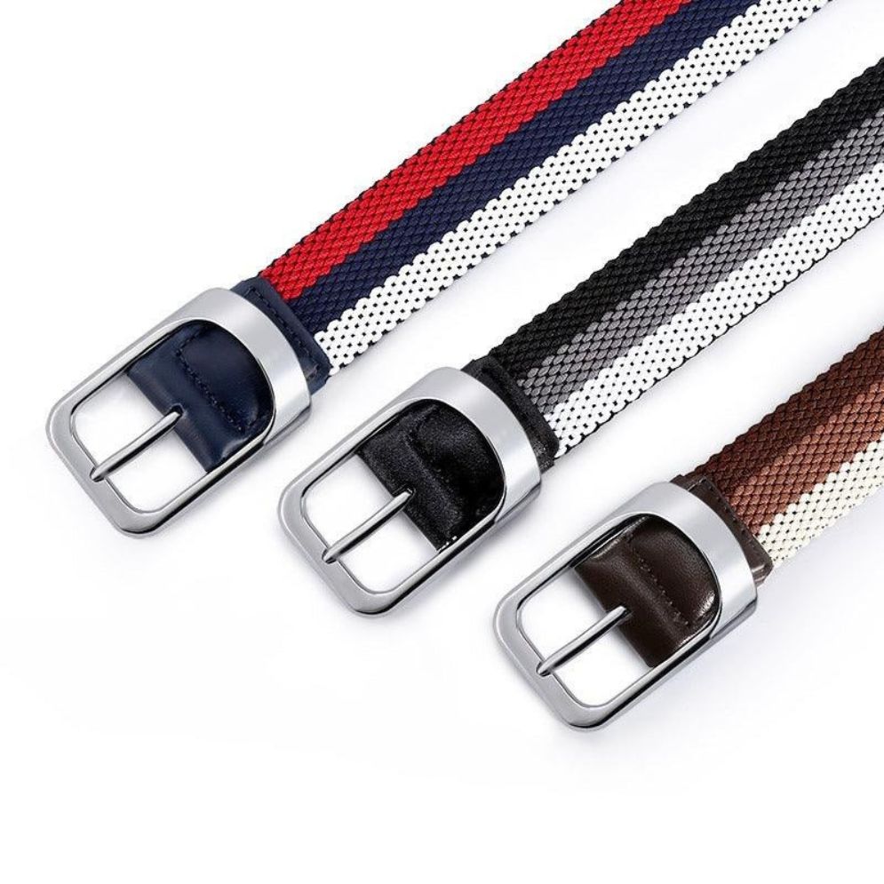 Ceinture Tressée Élastique pour Homme Modèle Baldo - La Ceinturerie